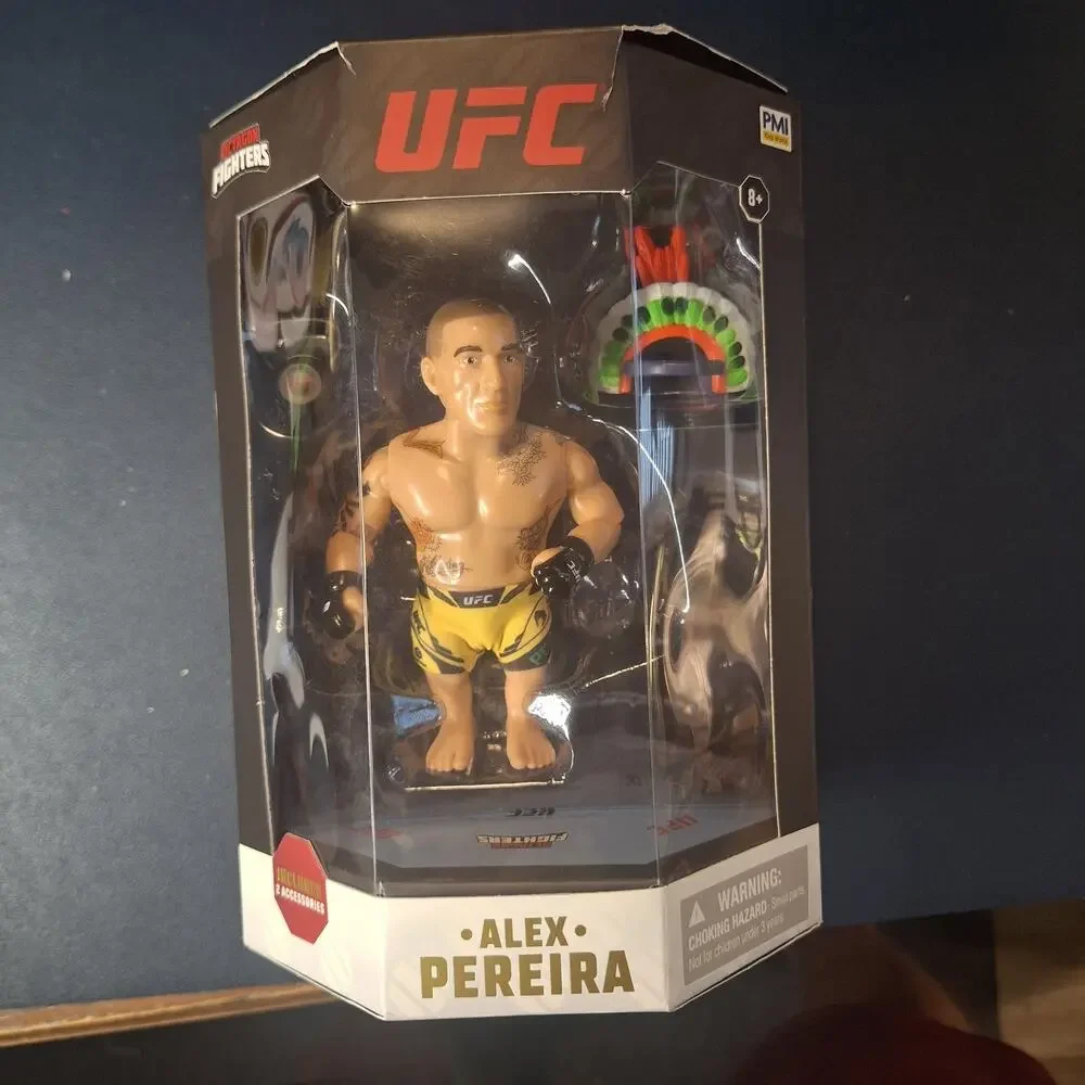 UFC Alex Pereira MMA Octagon Fighters Collectible Action Figure w/ Accessories